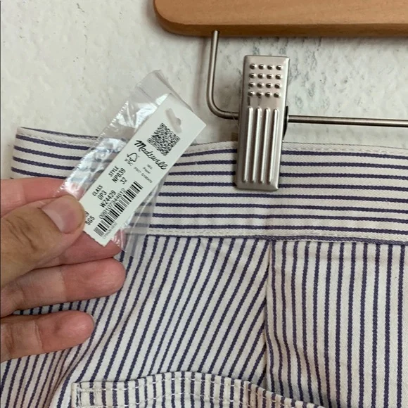 Madewell The Emmett Wide-Leg Crop Pant: Welt Pocket Edition size 32 NWT - Picture 6 of 11